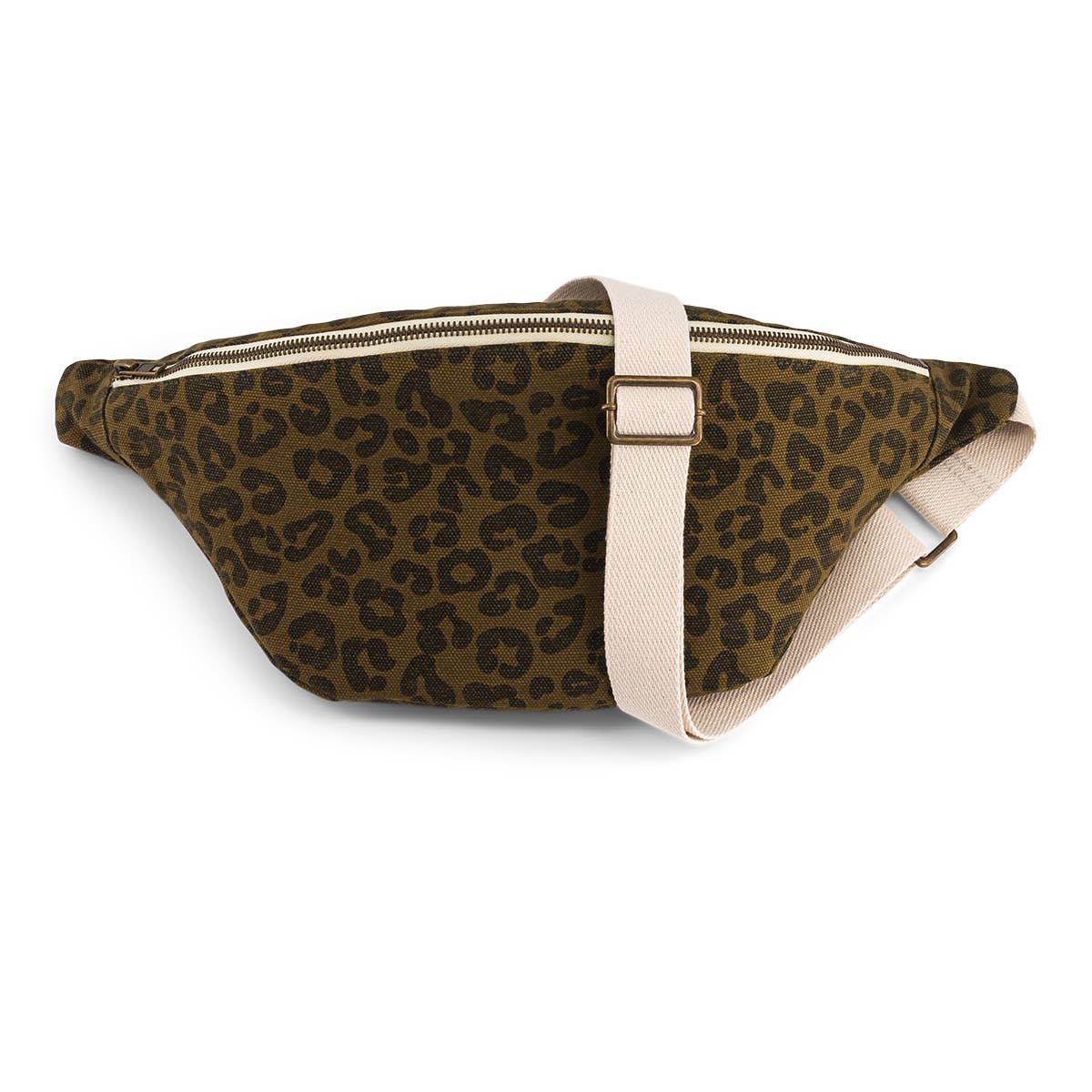 Gürteltasche mit Leopardenmuster oliv-schwarz